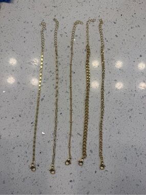 Amazon Gold Layered Chain Bracelet Set for Women